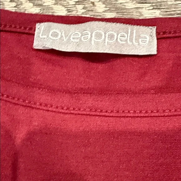 Loveappella Rich Burgundy Midi Dress - Picture 3 of 4